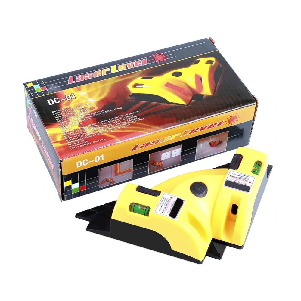 Right Angle 90 Degree Vertical Horizontal Line Laser Level Projection Layout Tool