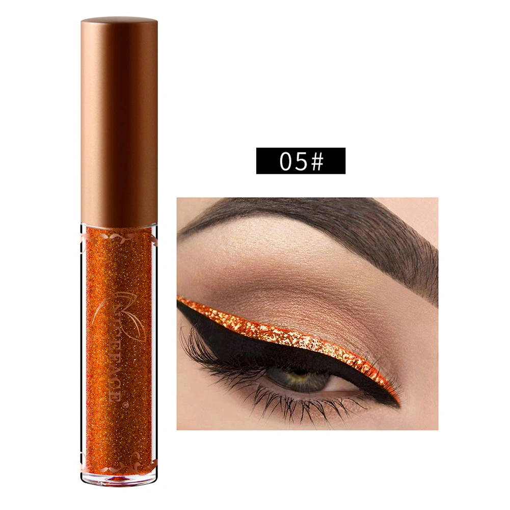NICEFACE Glitter Diamond Eyeliner Liquid Shining Metallic Eyeliner Eye Makeup #05