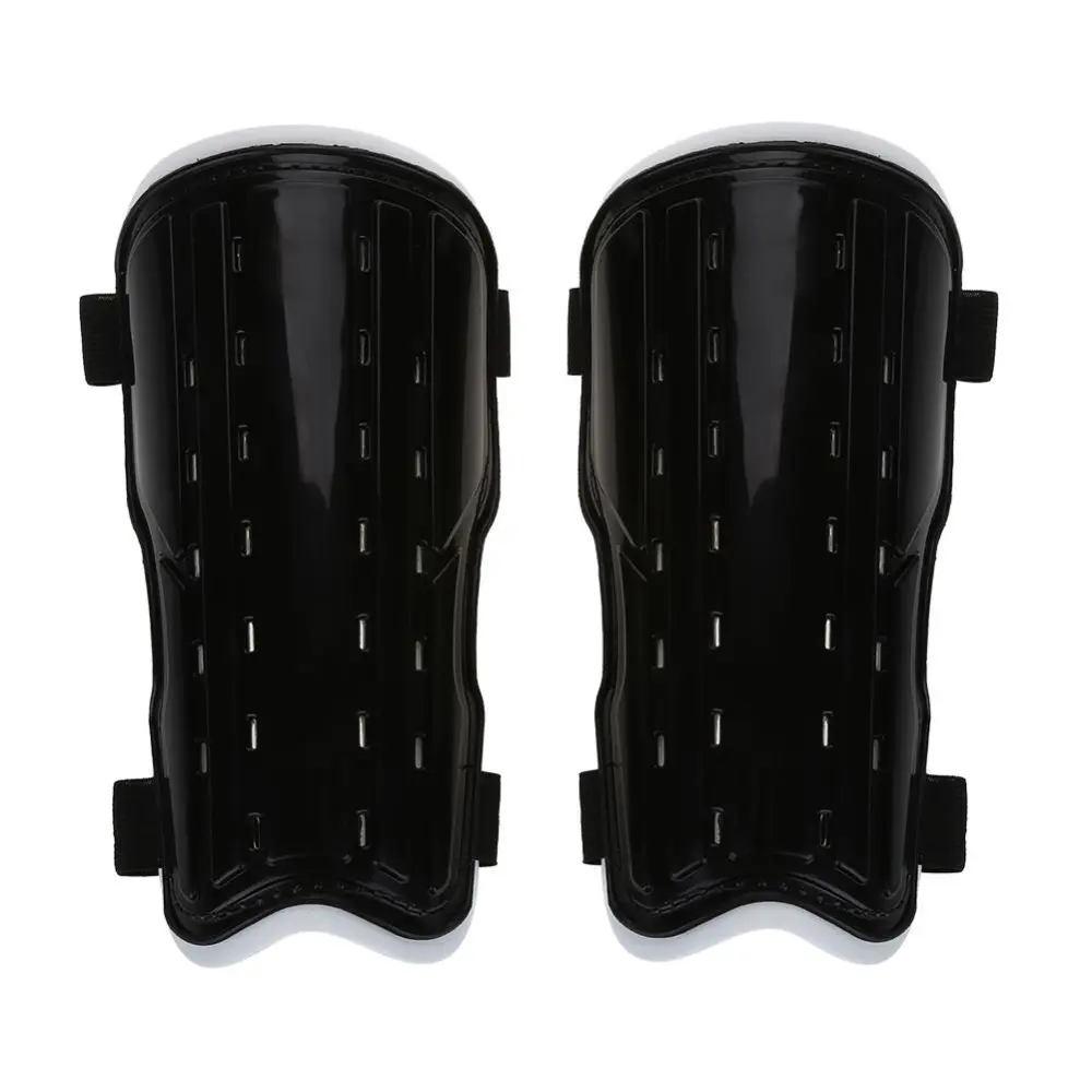 1Pair Soccer Football Breathable Leg Shin Protective Guards Pad Board for Adults (Black)