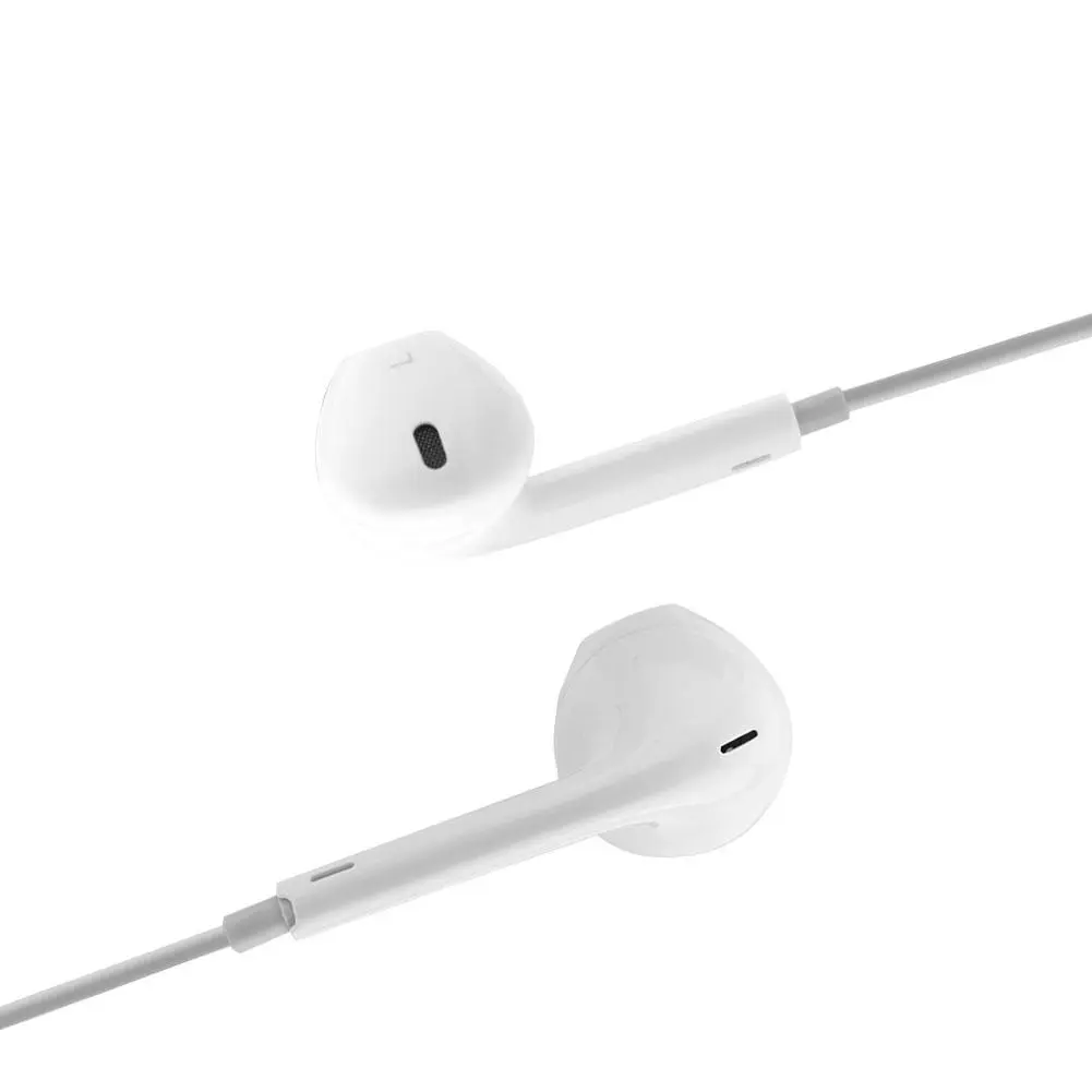 Universal Heavy Bass Earphones Surrounding Sound 3.5mm Wired Earphone with Mic for iPhone 5/6