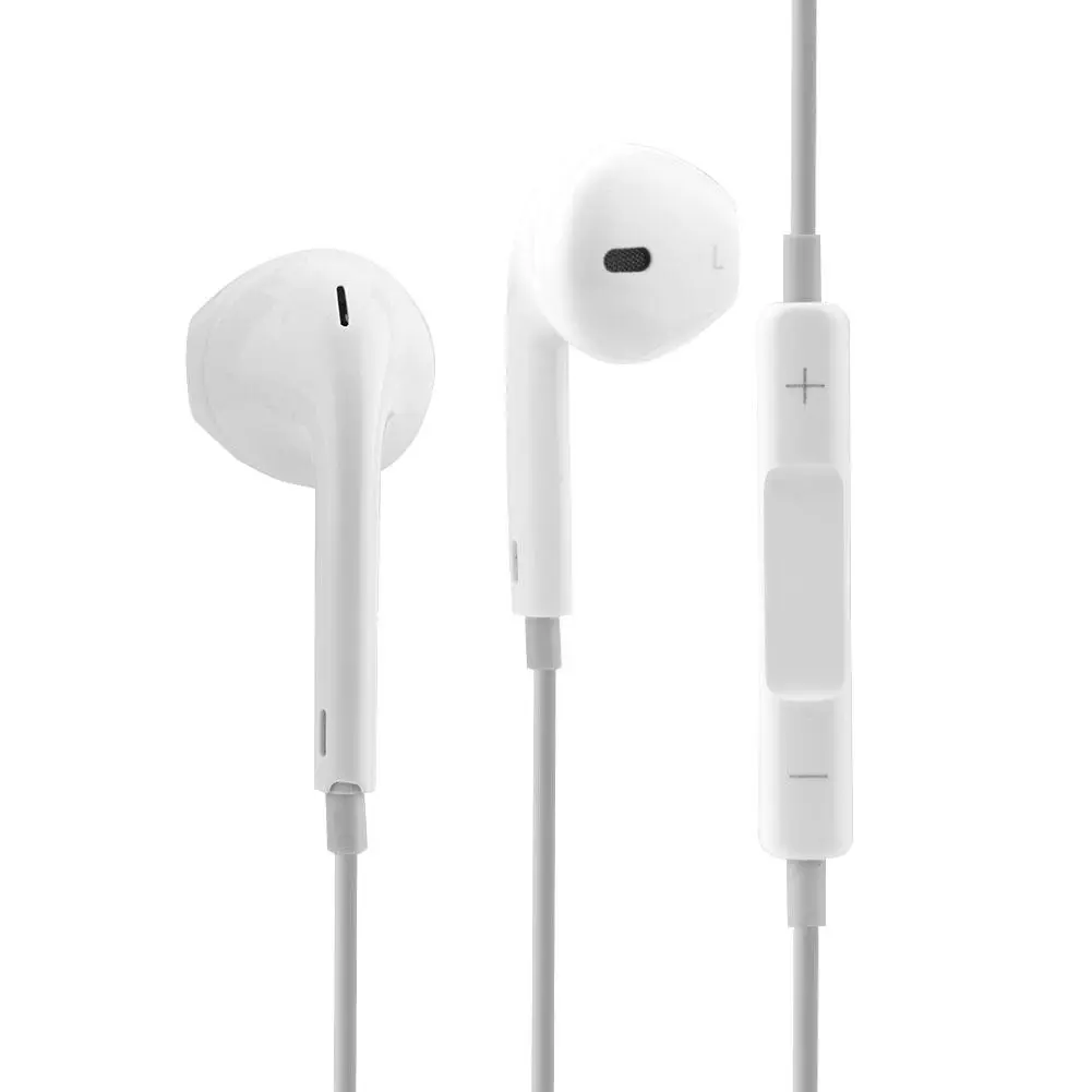 Universal Heavy Bass Earphones Surrounding Sound 3.5mm Wired Earphone with Mic for iPhone 5/6