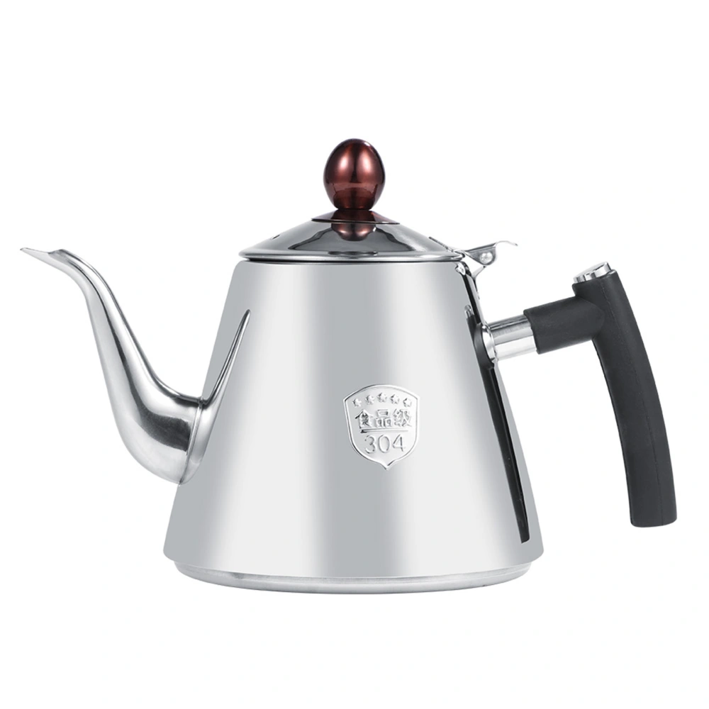 1.2L Stainless Steel Stove-top Teapot Tea Coffee Pot Kettle Heat Resistant Handle Polished