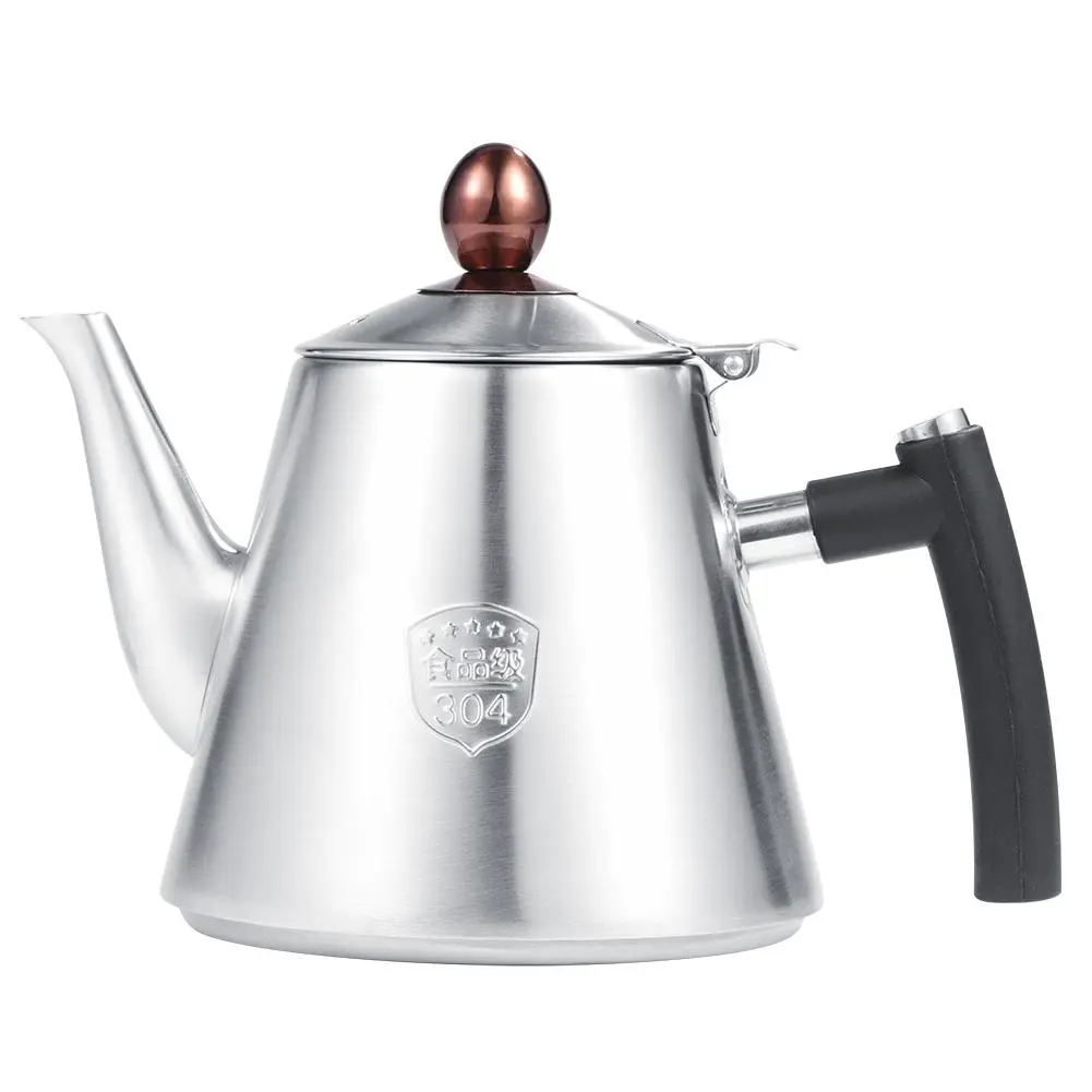 1.2L Stainless Steel Stove-top Teapot Tea Coffee Pot Kettle Heat Resistant Handle Matte