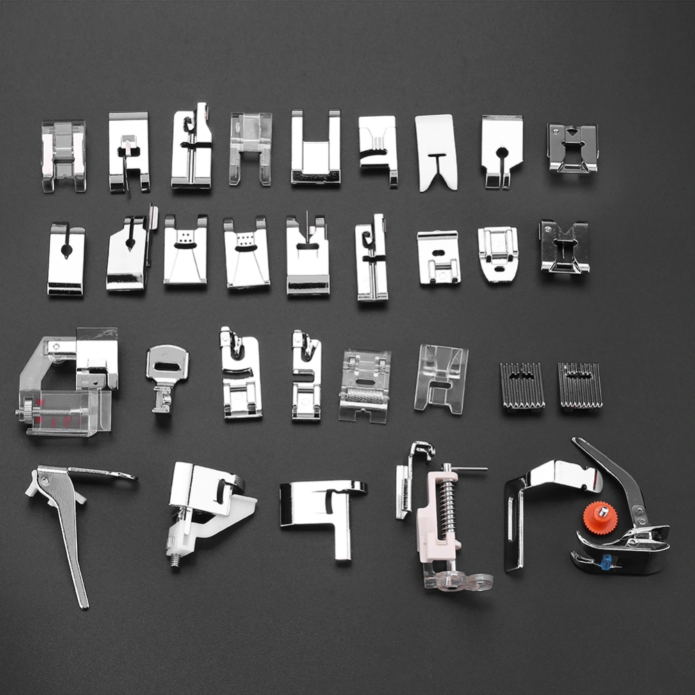 32pcs/set Stitching Walking Foot Presser Feet Kit Household Sewing Machine Accessory