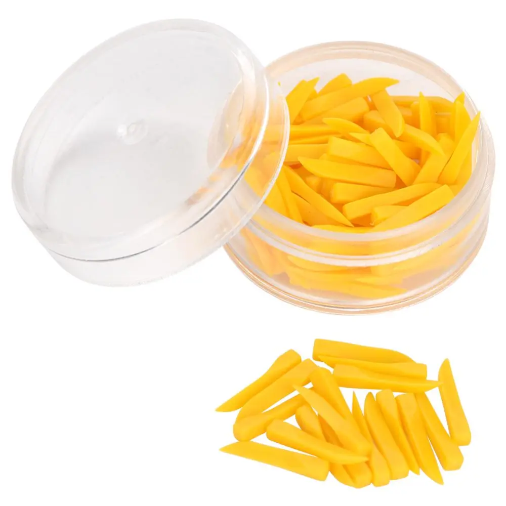 100pcs Dental Disposable Teeth Diastema Wedges Dental Filling Tool Supply #Yellow