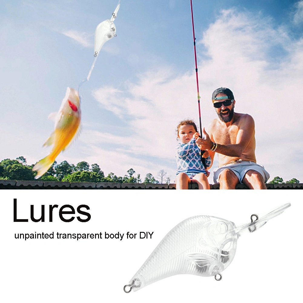 10Pcs Blank Crankbait Unpainted Hard Bait Fishing Lures Tackle DIY Accessory