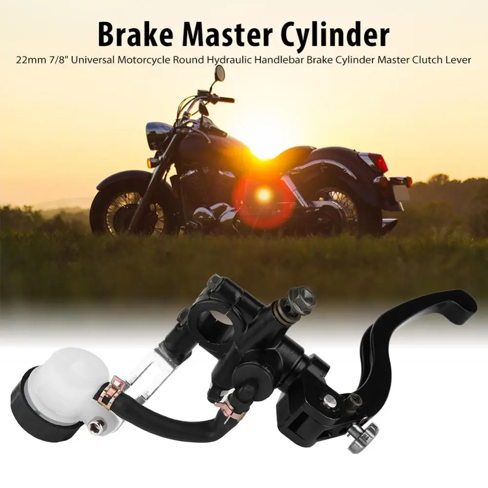 22mm 7/8"  Motorcycle Hydraulic Handlebar Brake Pump Cylinder Master Clutch Lever Right