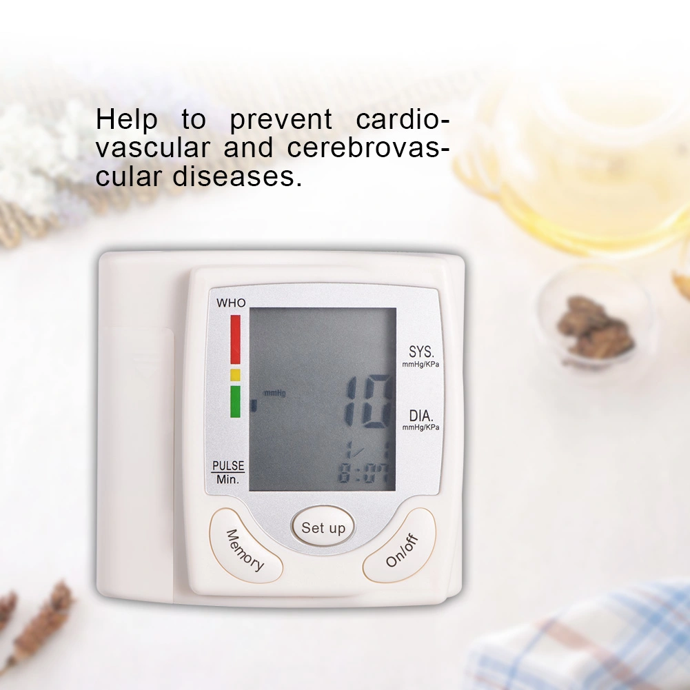 Automatic Digital LCD Wrist Cuff Blood Pressure Monitor Machine Measurement Home