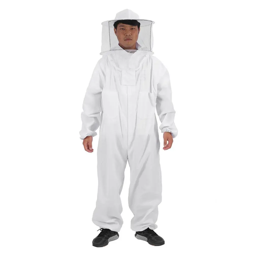 Professional Beekeeping Protective Equipment Bee Keeping Full Body Beekeeper Suit Hat XL