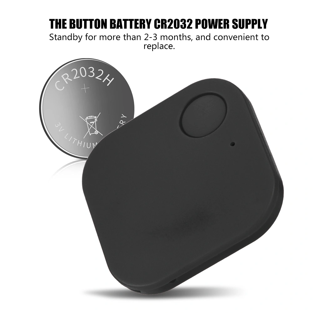 Bluetooth Finder Key Tile Tracker Key Child Pet Finder Anti-lost GPS Locator Black