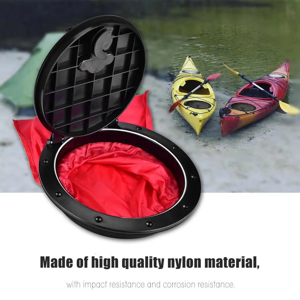 8 Inch Hatch Cover Pull out Deck Plate Waterproof Bag for Marine Boat Kayaks