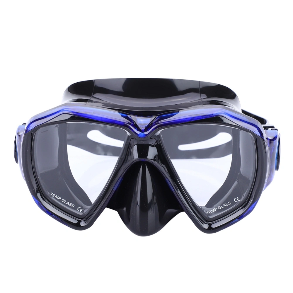 Unisex Women Men Anti-fog Tempered Glass Mask for Swimming Diving Scuba Snorkeling