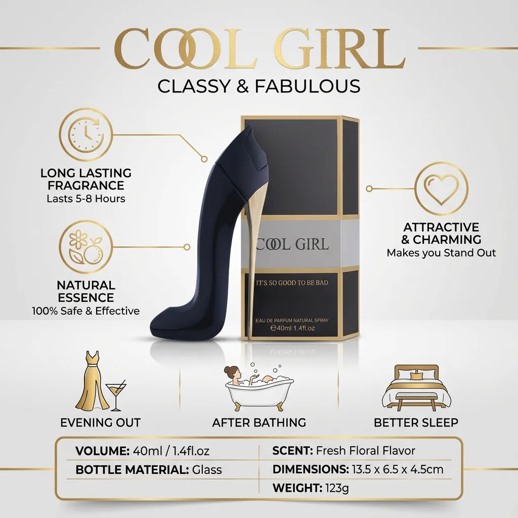40ml Lady High-heeled Shoes Design Floral Atomizer Perfume Fragrance Long Lasting Perfume