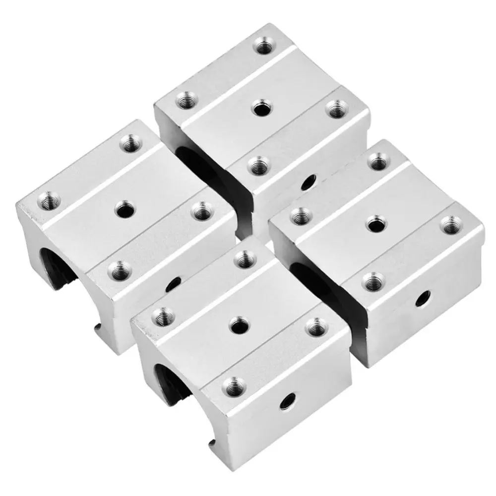 4Pcs SBR16UU 16mm Aluminum Open Linear Motion Bearing Block Slide for CNC