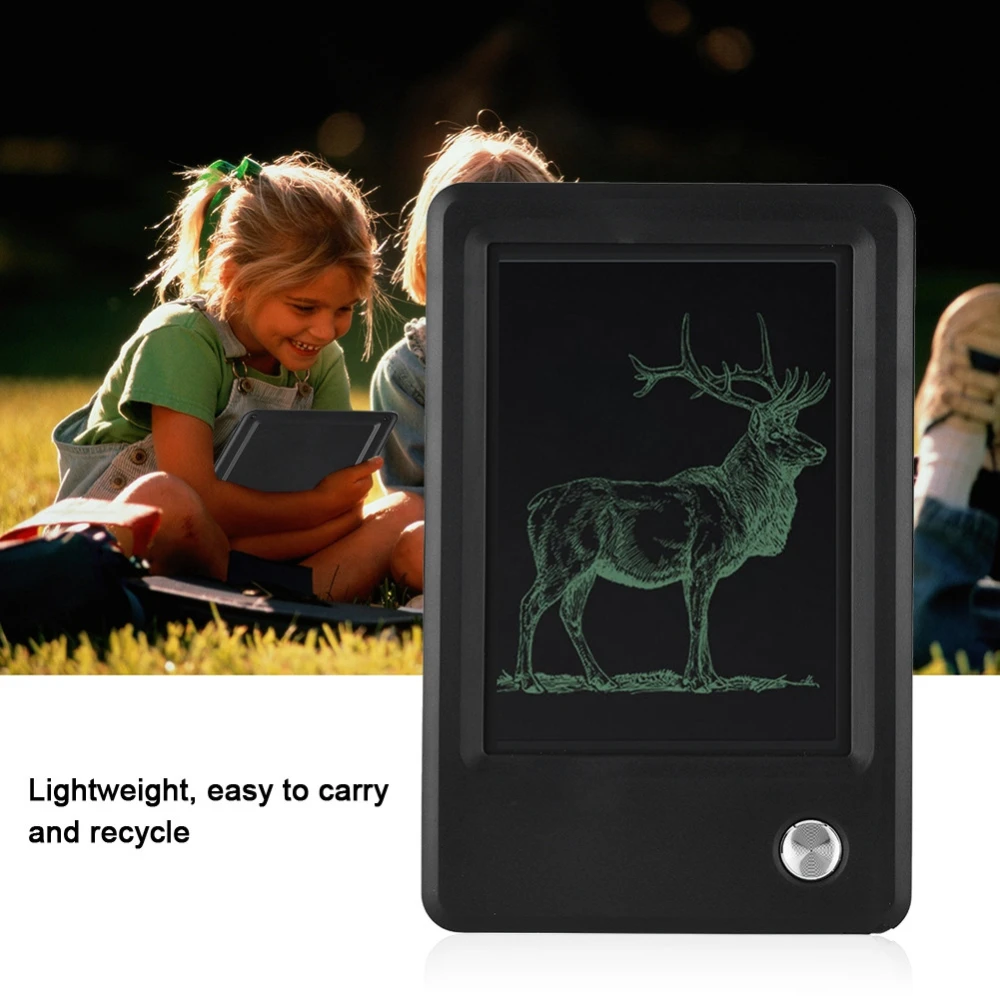 4.5 Inch LCD Writing Tablet Children's Drawing Board Electronic Message Board(Black)