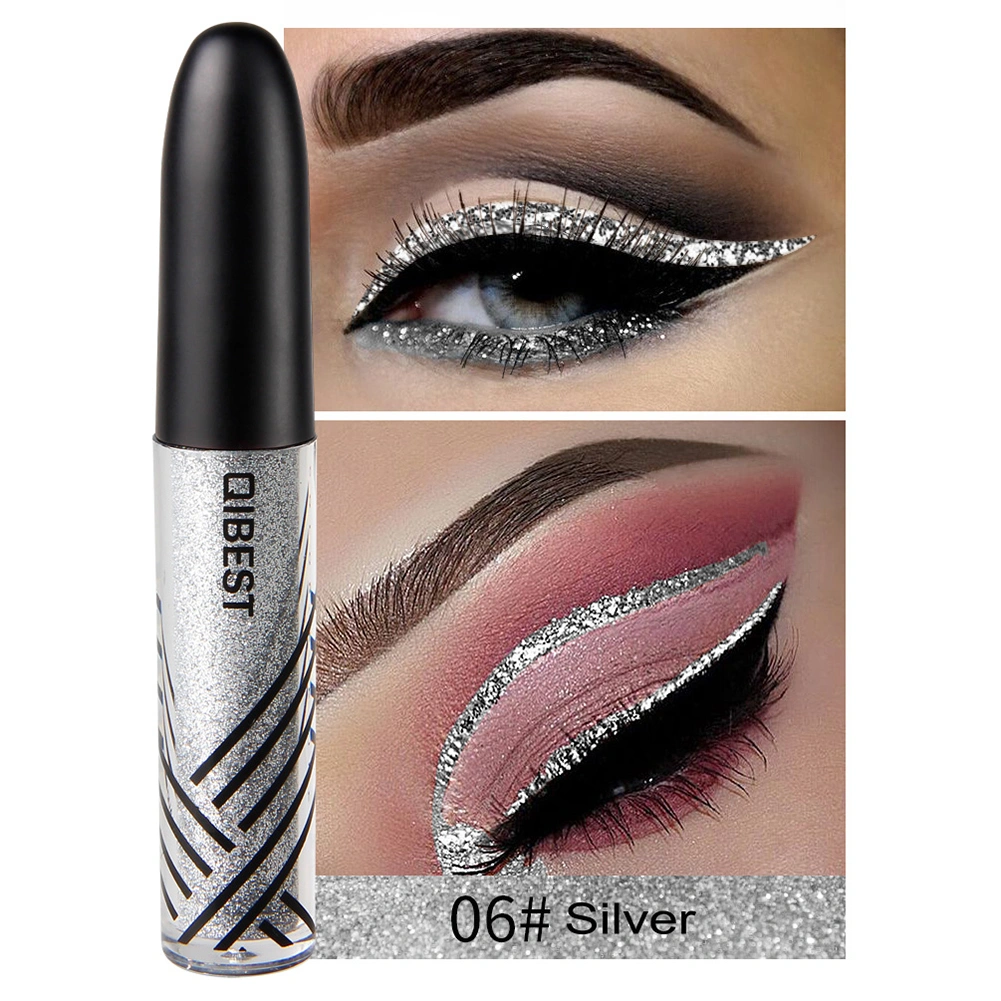 Glitter Eyeline Liquid Metallic Eye Makeup Shining Eyeliner Cosmetic 06#