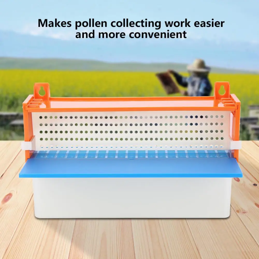 Bee Hive Pollen Trap Collector Plastic Beekeeping Collecting Tools with Tray Entrance