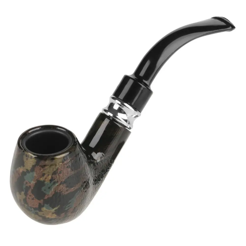 Collectible Durable Smoking Resin Pipe Tobacco Snakeskin Grain Cigarette Cigar Pipe CF5513