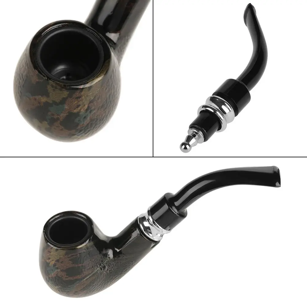 Collectible Durable Smoking Resin Pipe Tobacco Snakeskin Grain Cigarette Cigar Pipe CF5513