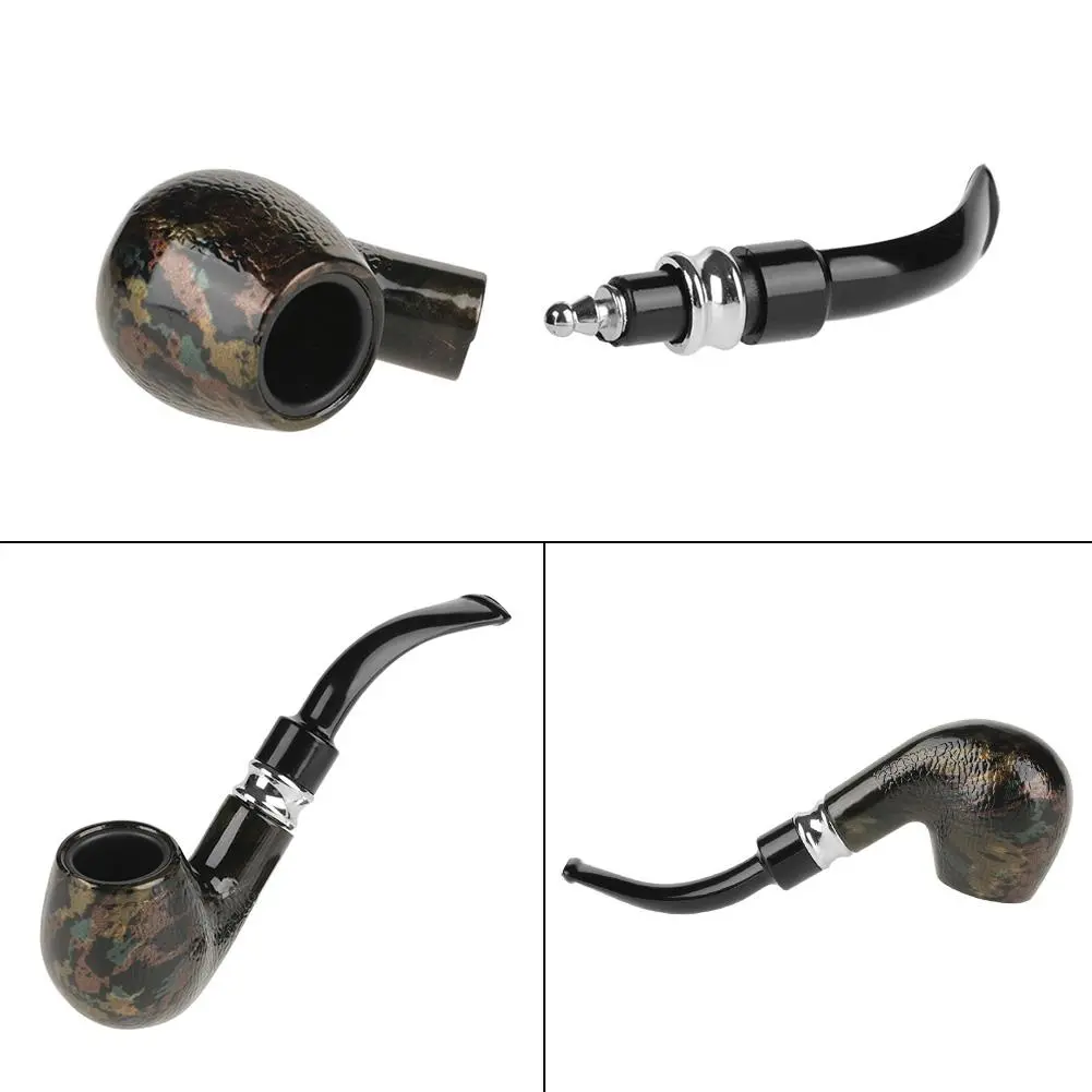 Collectible Durable Smoking Resin Pipe Tobacco Snakeskin Grain Cigarette Cigar Pipe CF5513