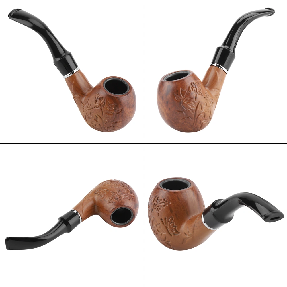Collectible Durable Smoking Resin Pipe Carve Pattern Tobacco Cigarette Cigar Pipe