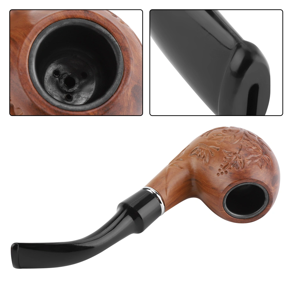 Collectible Durable Smoking Resin Pipe Carve Pattern Tobacco Cigarette Cigar Pipe