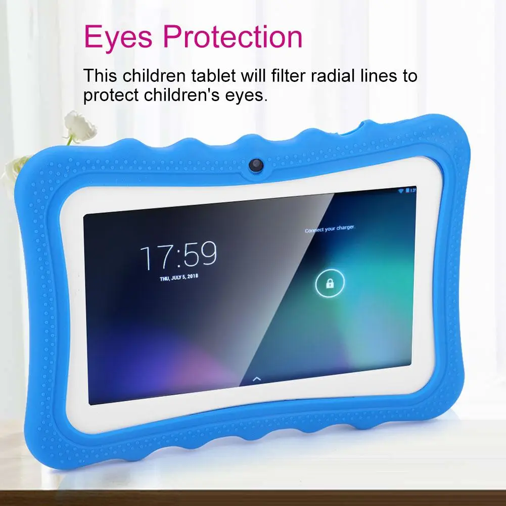 7in Touch Screen Kids Tablet PC Eyes Protection WiFi Learning Tablet for Kids - EU Plug