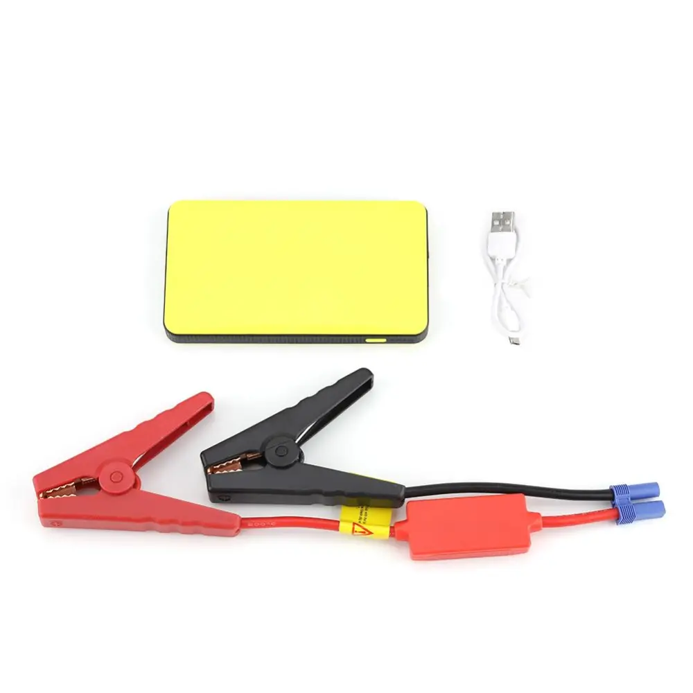 Portable 12V Car Jump Starter Engine Battery Charger Power Bank for Gasoline Engine 3.0L Yellow