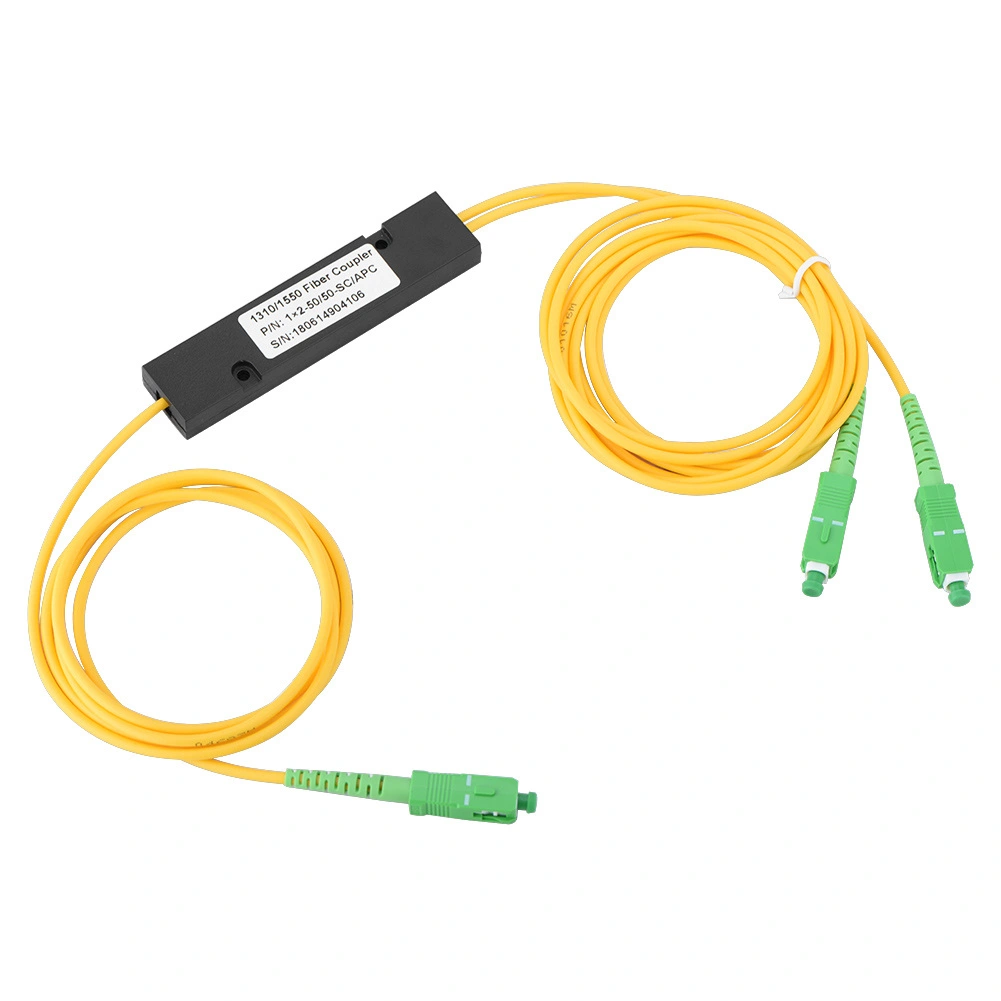 SC APC 1X2 FBT Singlemode Fiber Optical splitter SC/UPC PCL Splitter
