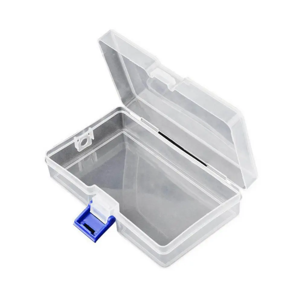 Clear Plastic Makeup Storage Box Empty Jewelry Earrings Hair Clips Holder Organizer Makeup Tool