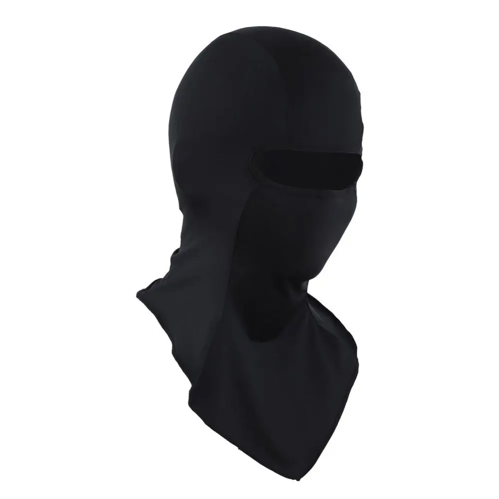 Breathable Cycling Neck Hood Full Face Mask Summer Outdoor Sports Cap Hat(Black)