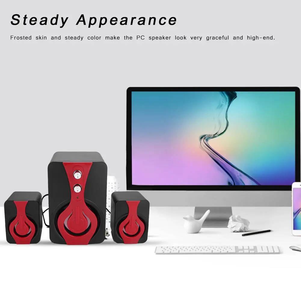 Balanced Sound Speaker Computer Subwoofer Heavy Bass Surrounding Sound Computer Speakers