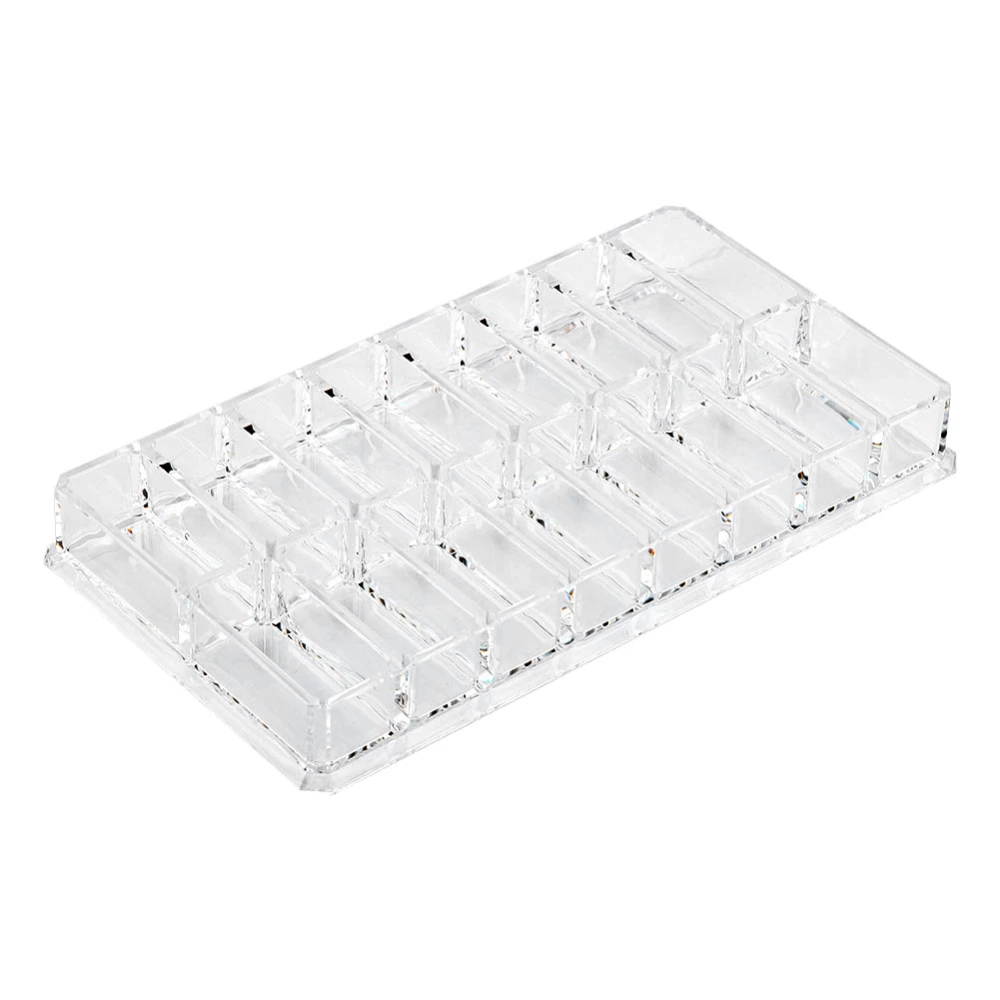 16 Grid Transparent Acrylic Larger Compact Organizer Power Eyebrow Powder Holder Store Box