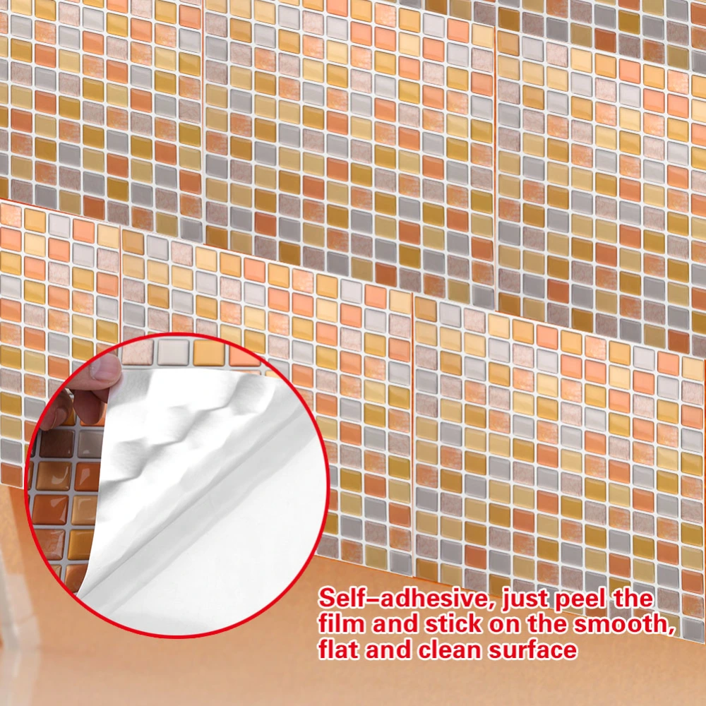 Self-Adhesive Wall Tile Sticker Decal Home Bedroom Living Room Bathroom DIY Decor (YJC0014)