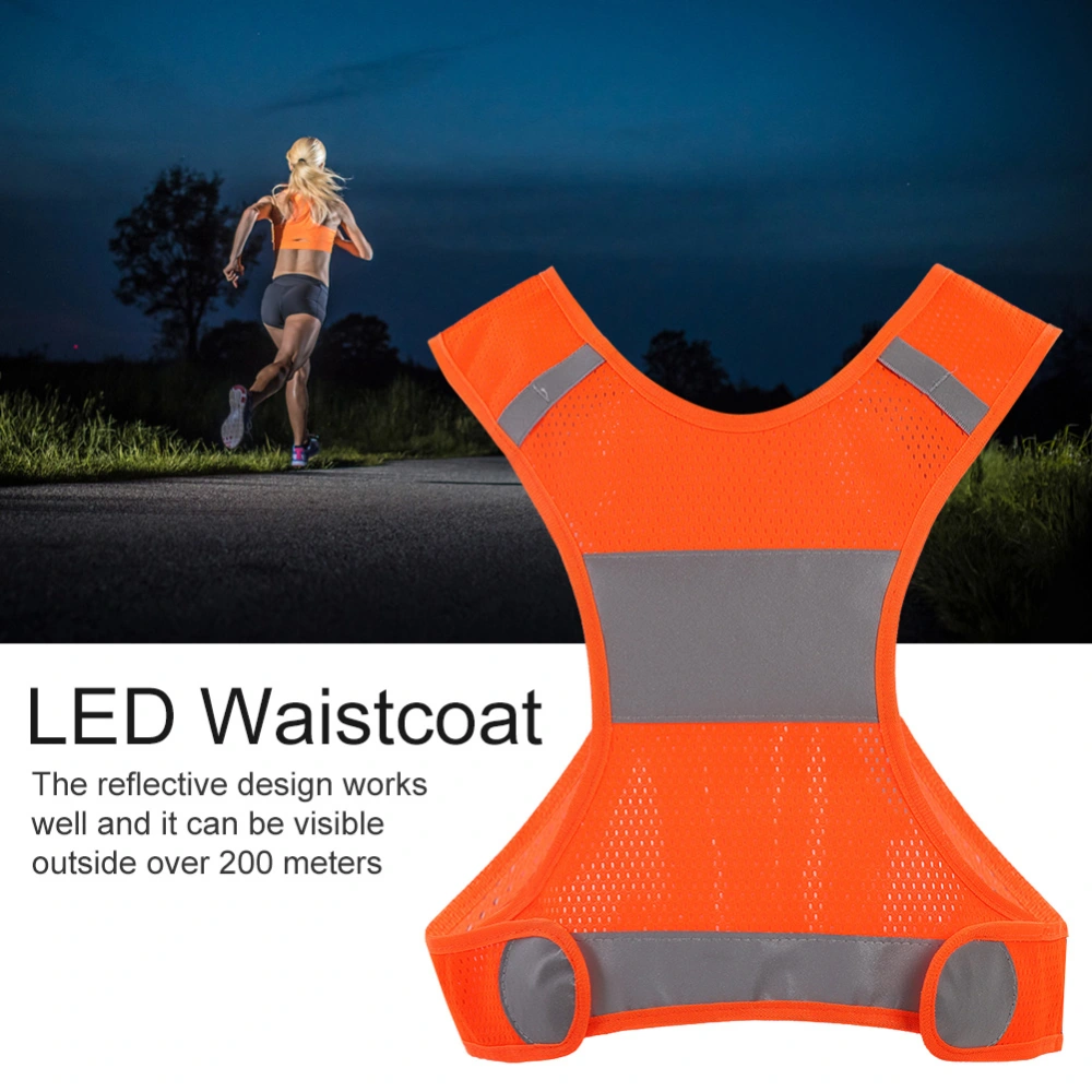 Outdoor Cycling Reflective Vest Lightweight Running Vest Sports Safty Waistcoat