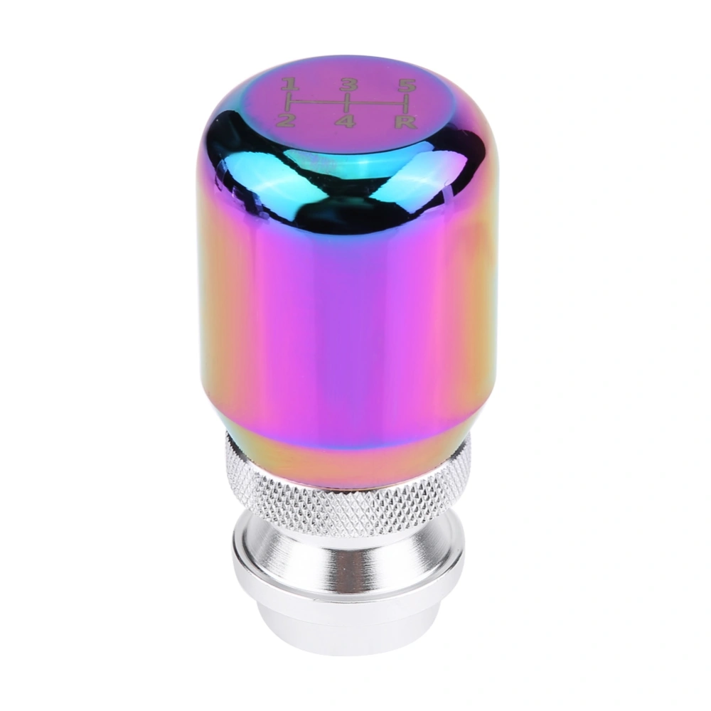 Car Universal Telescopic Adjustable Aluminum alloy Manual Gear Shift Knob Head(Dazzle Color)