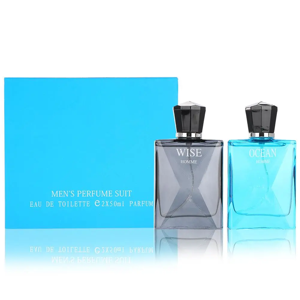 2 x 50ml Bottle Men Cologne Perfume Ocean Aroma Perfumer Mature Gentleman Lasting Fragrance