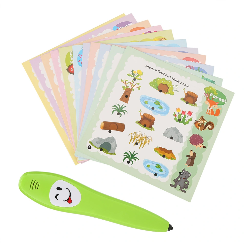 Kids Intelligent Learning Cards with Electric Pen Children Preschool Educational Toys