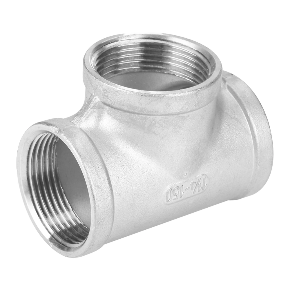 1Pcs 304 Stainless Steel 3 Way Connector Tee Pipe Adapter Fitting DN32 1-1/4"