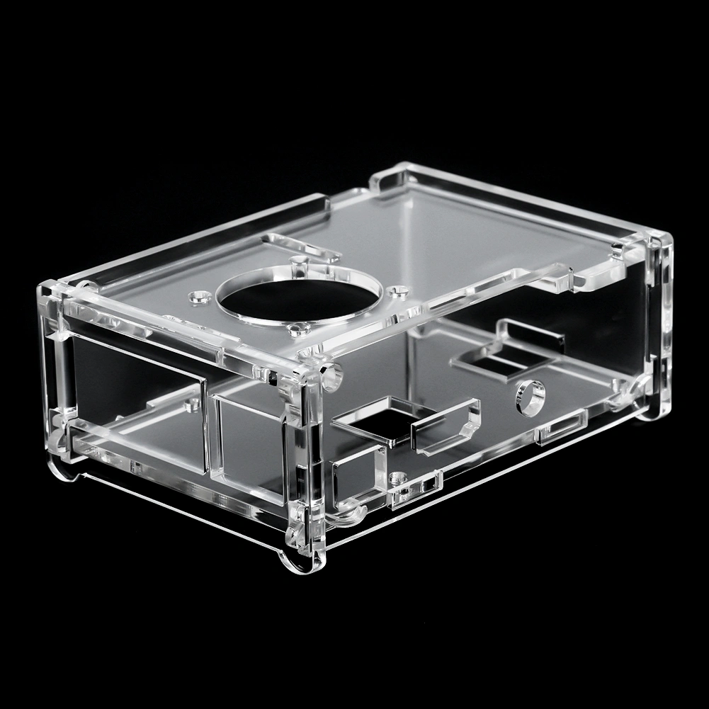 Fast Heat Dissipation Transparent Enclosure Box Heat Sink Cooling Fan for Raspberry Pi