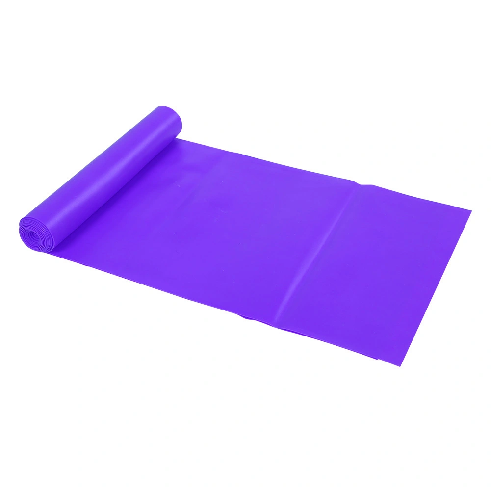 1.2M Fitness Equipment Elastic Exercise Resistance Bands Workout for Yoga(Purple)