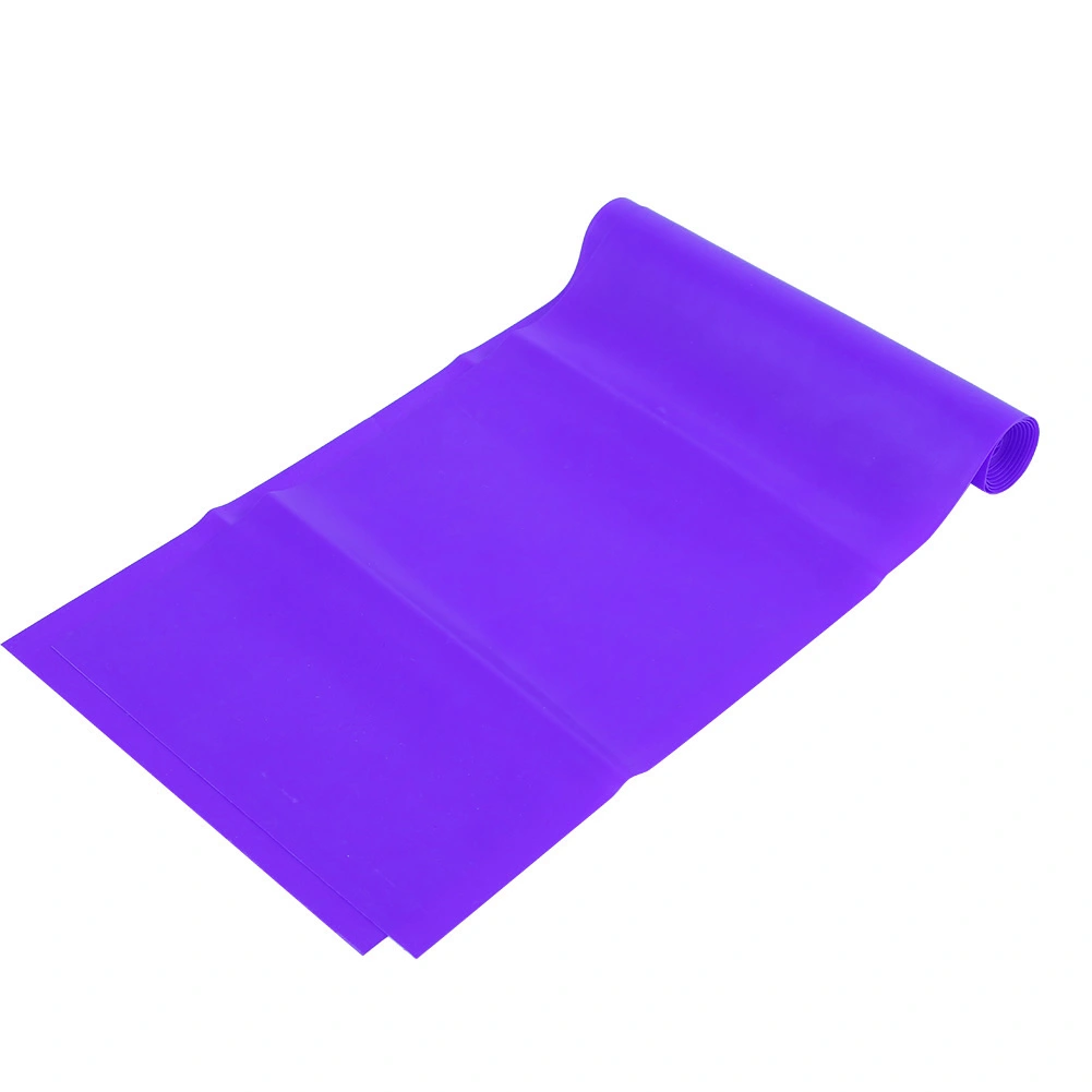 1.2M Fitness Equipment Elastic Exercise Resistance Bands Workout for Yoga(Purple)
