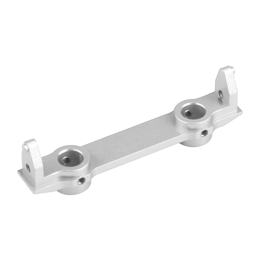 RC Car Aluminum Front Plate Bumper Mount for Axial SCX10 Electric Crawler (Silver)