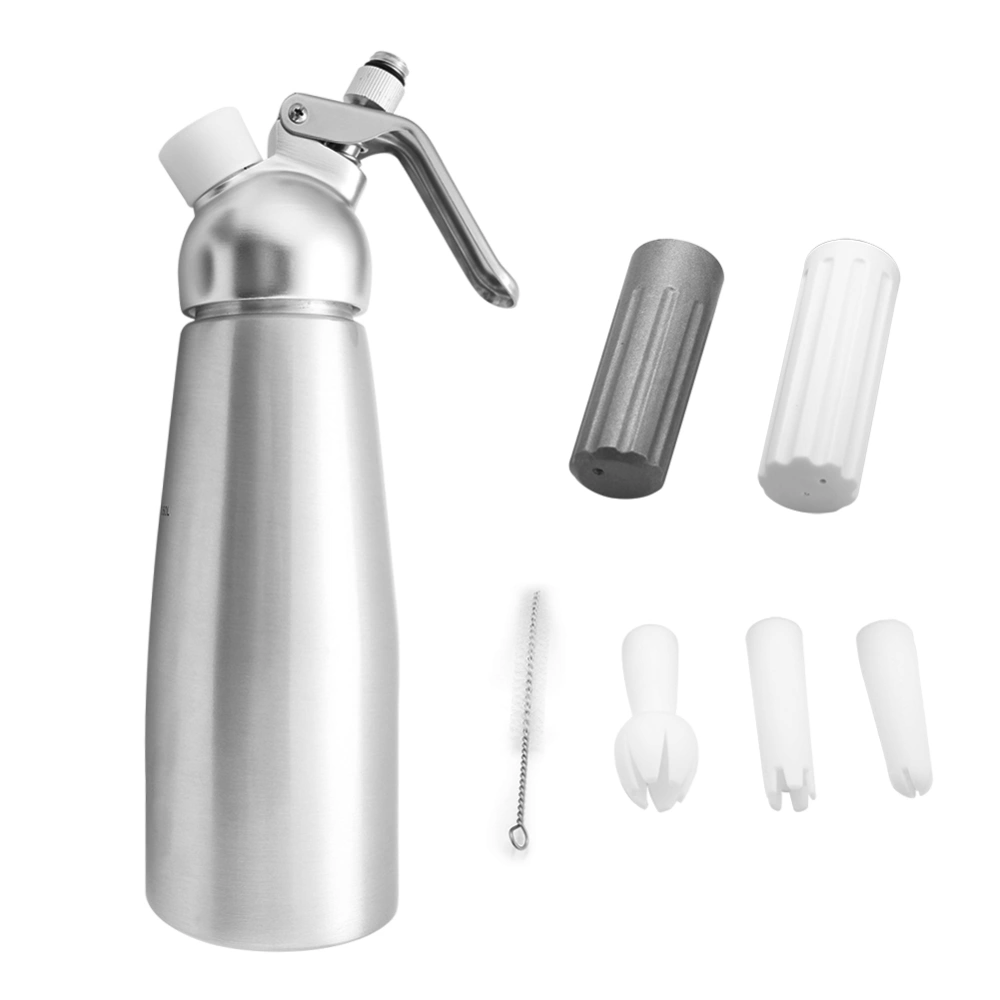 Aluminum Whipped Cream Dispenser Bundle With Three Nozzles Kitchen 1000ml