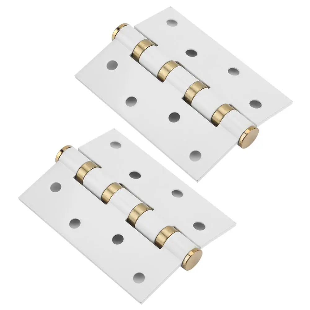 4in 3mm Stainless Steel Door Hinge Loose Leaf Muffler Buffer Hinges Mute Bearing for Wood Doors