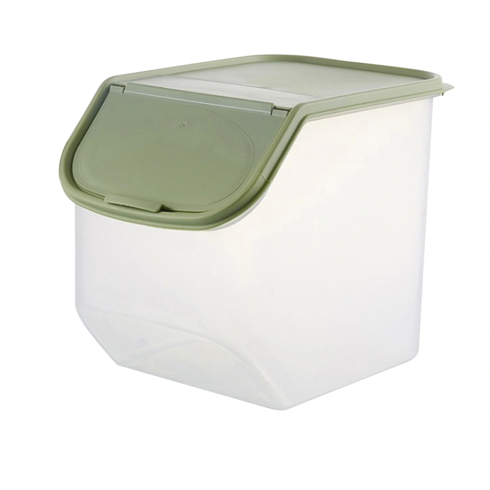 Portable Rice Storage Bin Kitchen Cereal Grain Bean Food Storing Box Food Container(S Green)