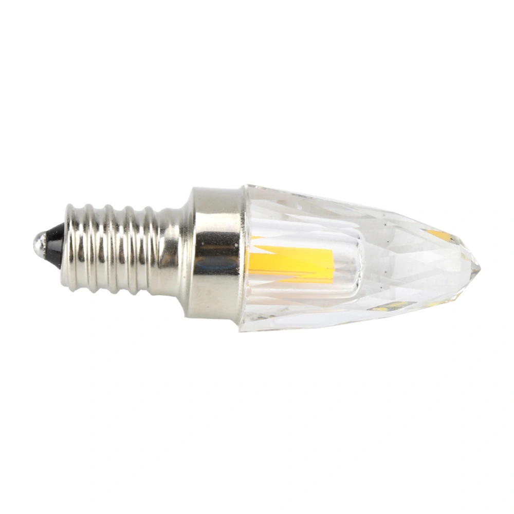 4W Vintage Style LED Filament Glass Light Bulb Warm Cold White Lighting AC220V (Cold White-E12)