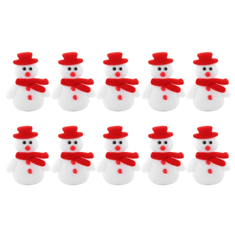 10pcs/pack Felt Christmas Appliques Felt Ornament Kit for Christmas Decoration (#01)