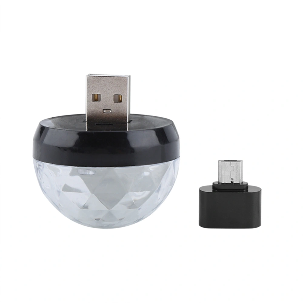 4W RGBW Mini USB Disco Light Cellphone Portable Crystal Magic Ball Lamp (for Android)