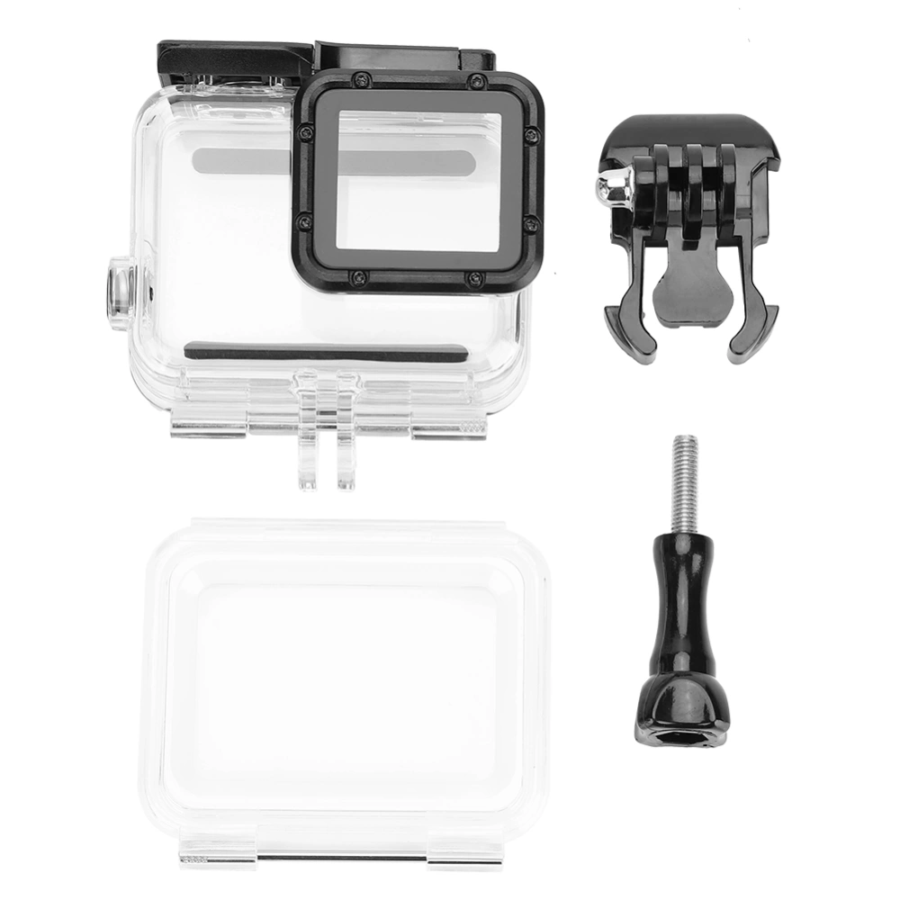 Action Camera Waterproof Housing Case Touch Screen Cover for Gopro Hero 7 Silver White (Touch)